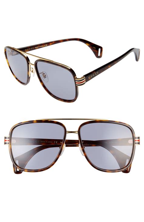 aviator gucci mens sunglasses|gucci havana sunglasses men's.